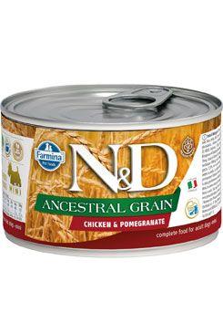 N&D DOG LOW GRAIN Adult Chicken &Pomegranate Mini 140g