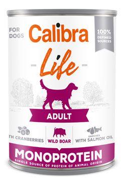 Calibra Dog Life  konz.Adult Wild boar with cran. 400g