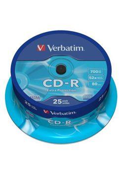 CD-R VERBATIM Spindle/Extra Protection/52x/700MB 25ks