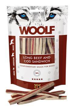 WOOLF pochoutka soft beef and cod sandwich long 100g