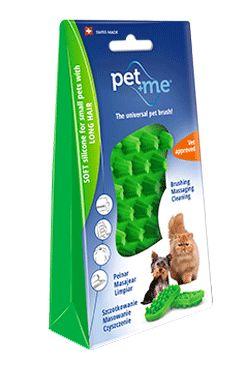 PET and ME kartáč pro kočky, dlouhá srst, zelený