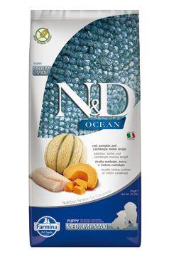 N&D OCEAN DOG Puppy M/L Codfish & Pumpkin & Melon 12kg