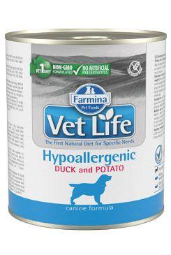 Vet Life Natural Dog konz. Hypoaller Duck&Potato 300g